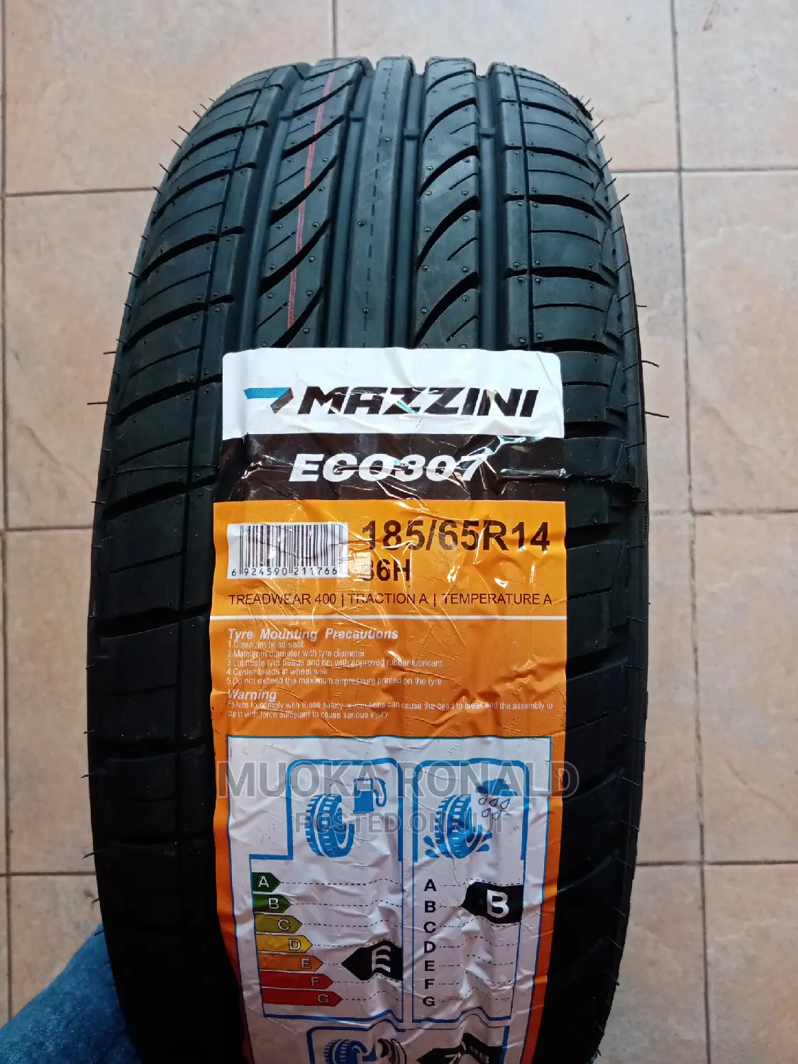 185/65r14 Mazzin Tyre (Quality Tyre