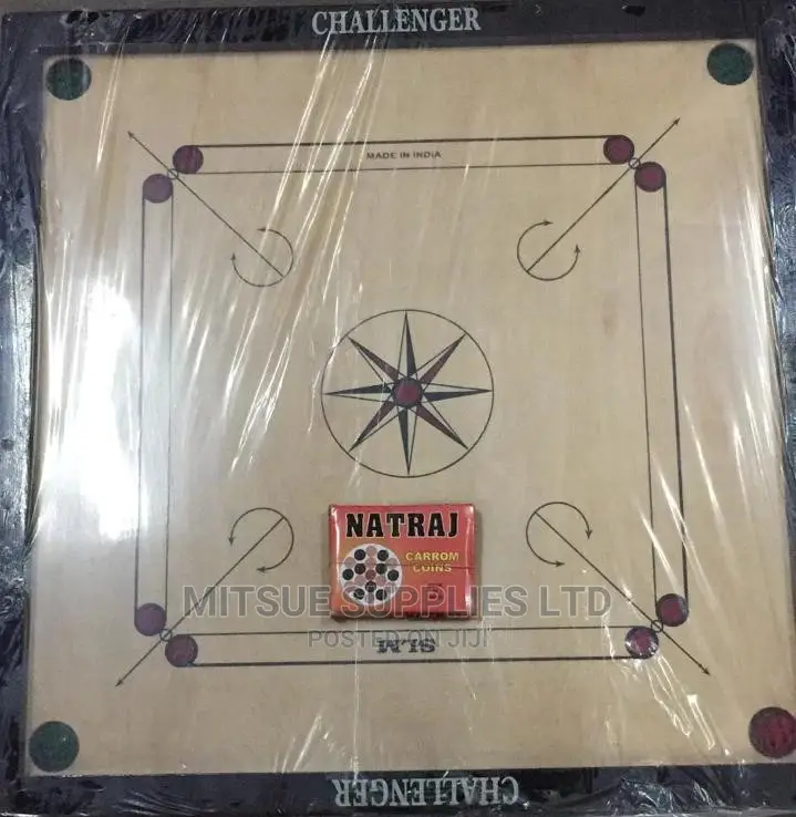 Carrom Board Complete - Imported 11⁄2" Border 33x33"