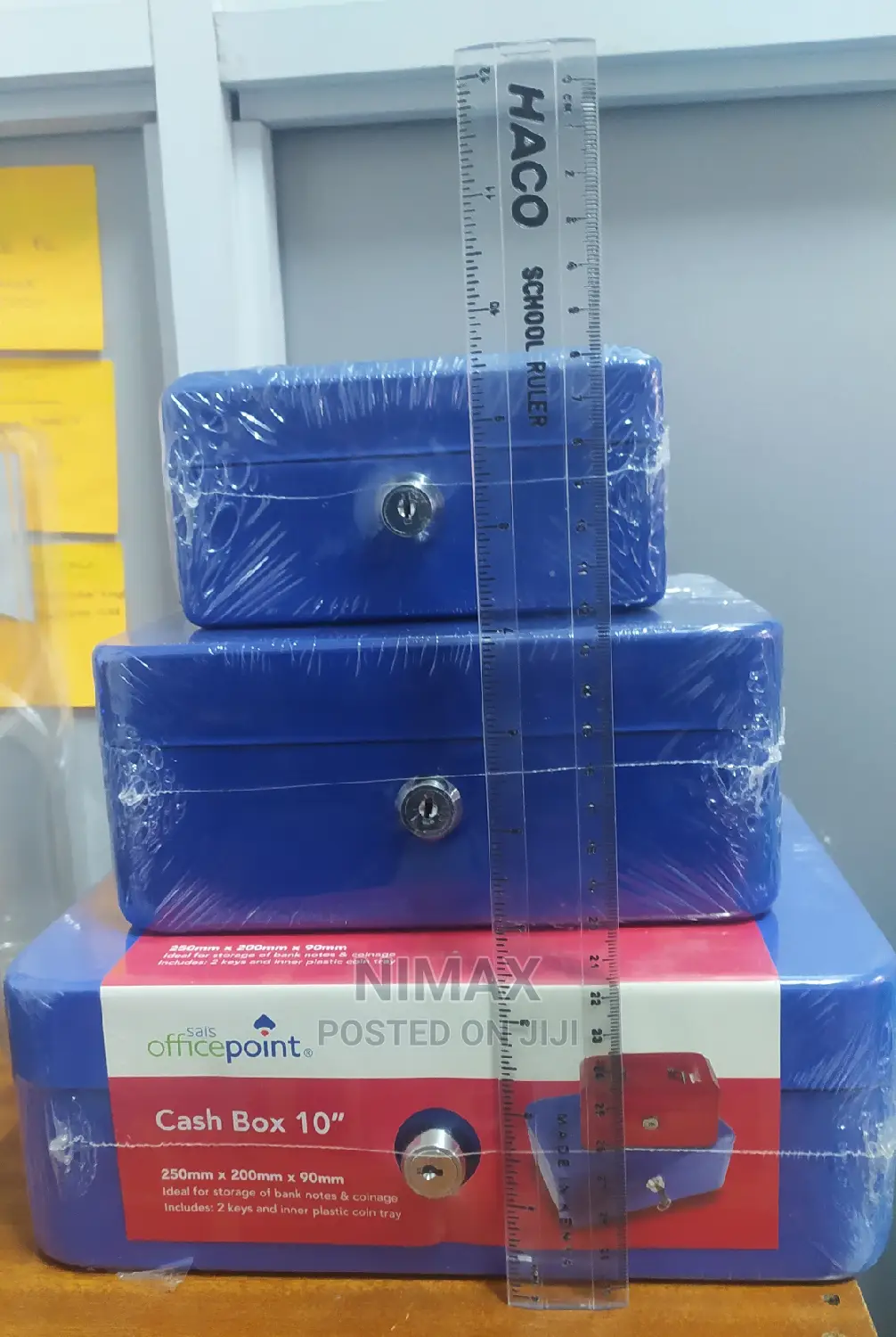 Cash Box Assorted Sizes 6"8"10"12 Inches