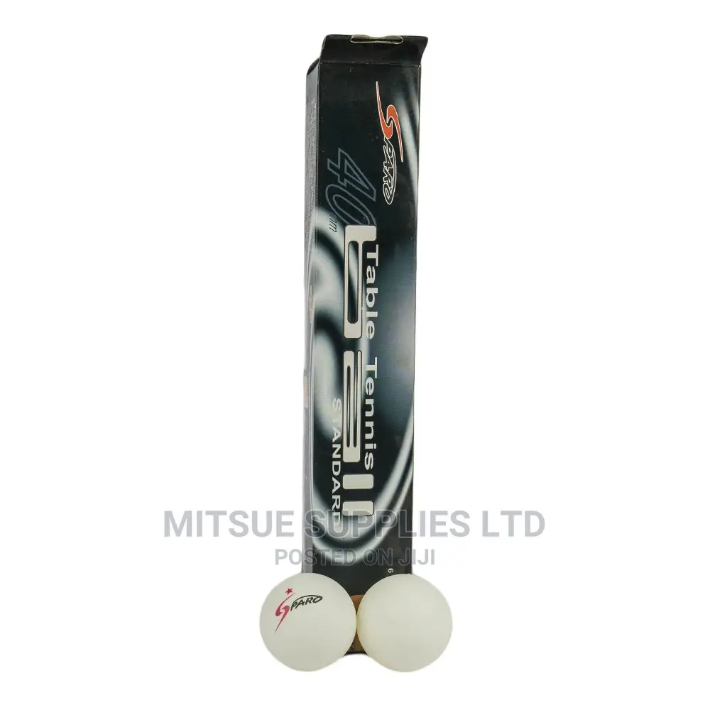 6 Sparo Table Tennis Balls 1 Star 40MM White