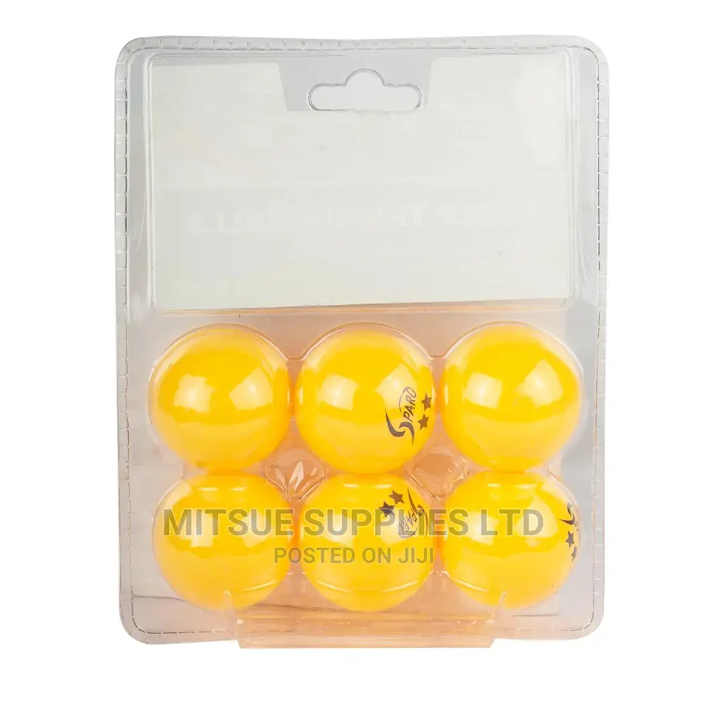 6 Sparo Table Tennis Balls 2 Star 40MM Orange