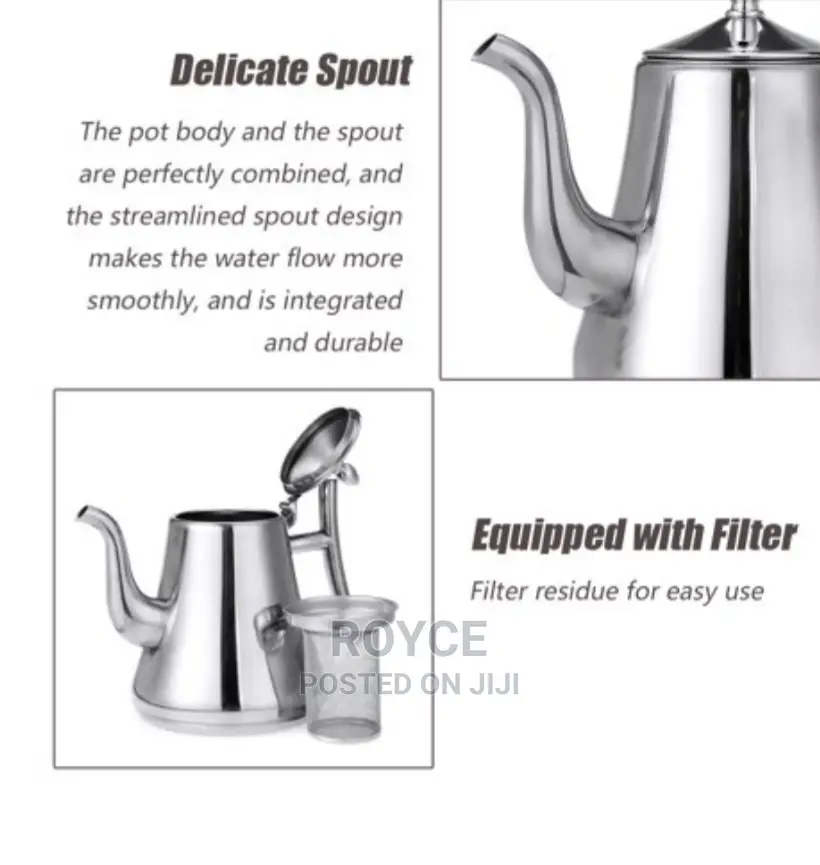 Stainless Steel Kettle With Filter _2L