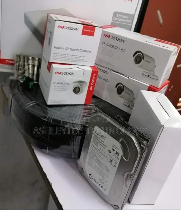 Six CCTV Color Vu Camera 1080p Channel