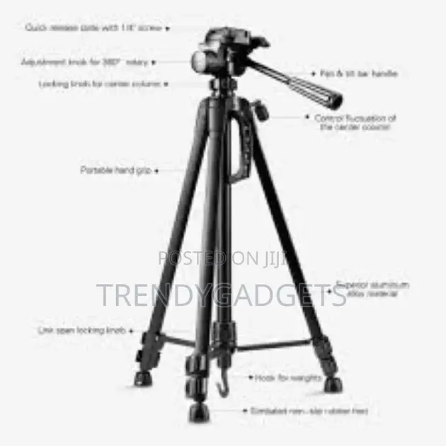 Jmary Upto 6ft Height Professional Aluminium Tripod