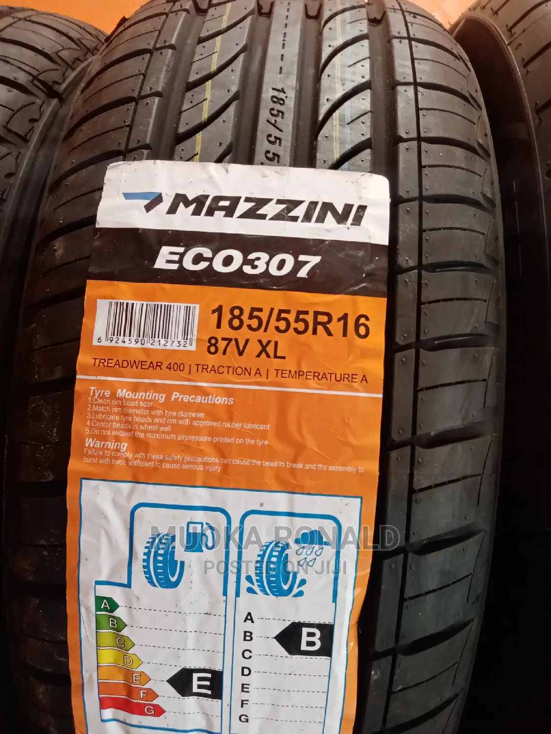 185/55r16 Mazzin Tyre