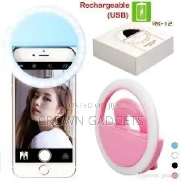 Fashion Rechargeable Selfie Ring Light RK 14 Clip LED