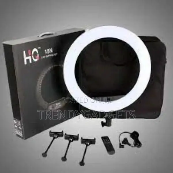 HQ-18 LED Ring Light 45cm With 7 Feet Stand for Live Streami