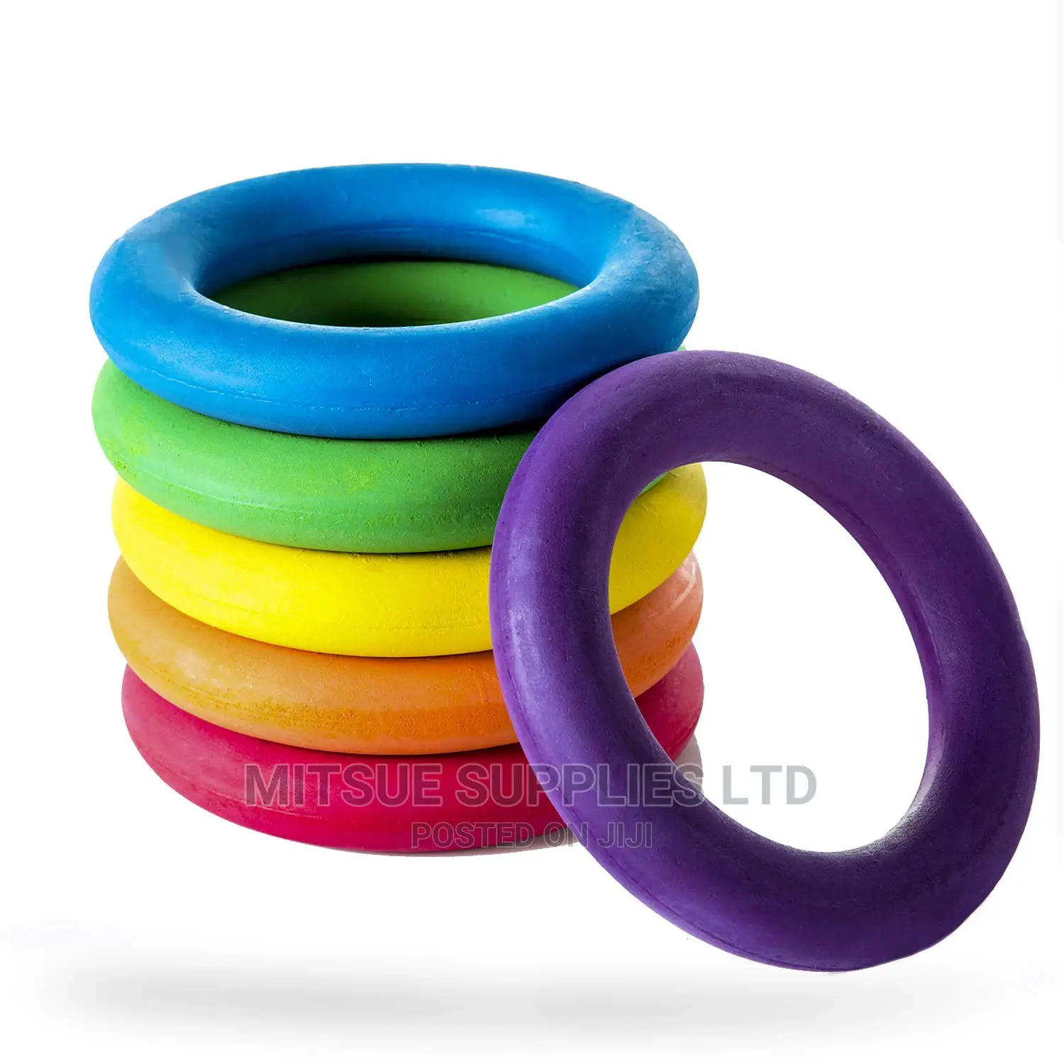 3 Tennikoit Ring Tennis Ring Rubber With Net 7 Inches