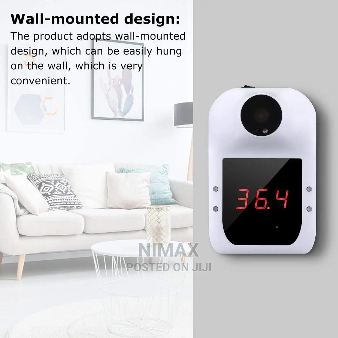 Wall-Mounted Non-Contact Infrared Thermometer