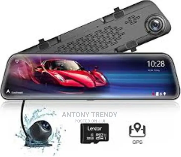Mirror Dash Cam Firehorse Touch Screen Car DVR Front and Re