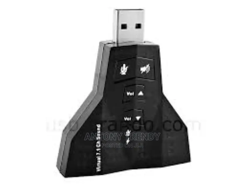 Virtual 7.1 Channel USB 2.0 Audio Adapter Dual Microphone An