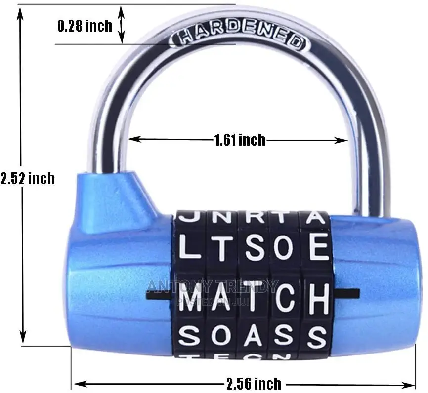 Electomania 5 Digit Combination Padlock