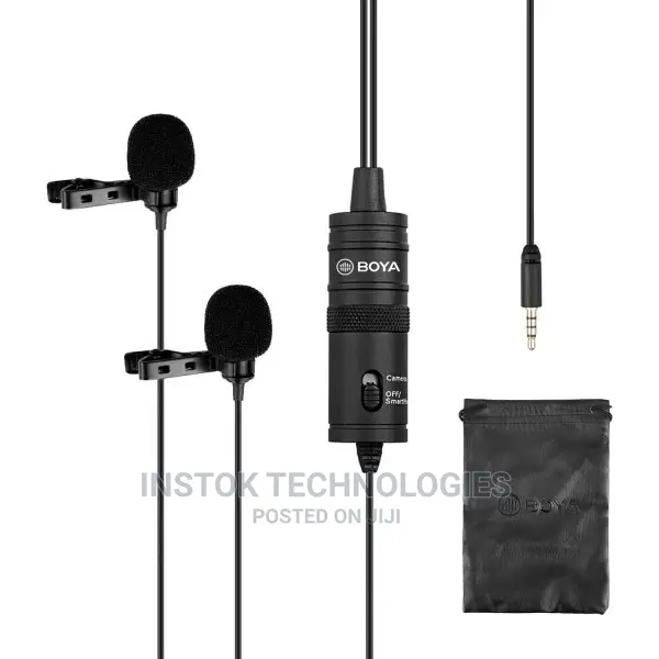 Boya By-M1dm Dual Omni-Directional Lavalier Microphone
