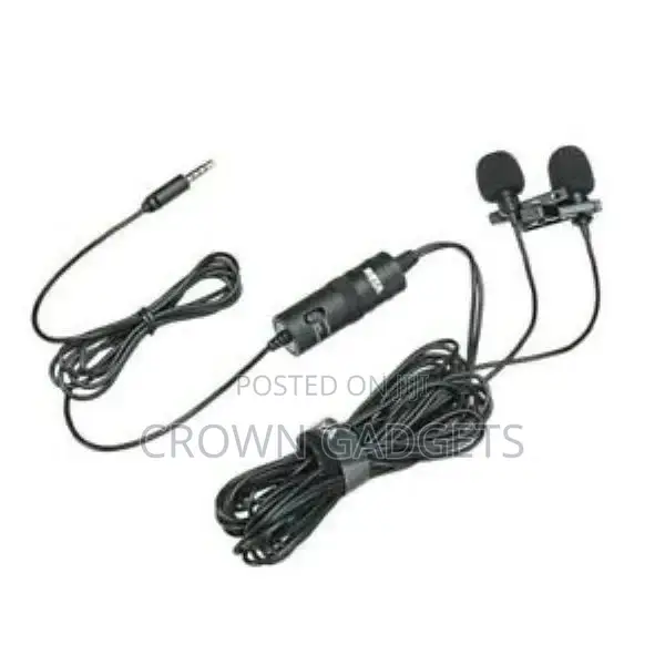 Professional Premium Dual Lavalier Microphone Boya BY-M1DM
