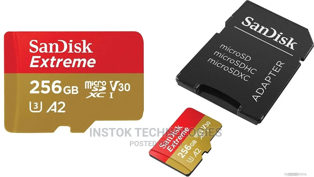 Sandisk 256gb Extreme Microsd Uhs-i U3 V30 A2 160mb/S