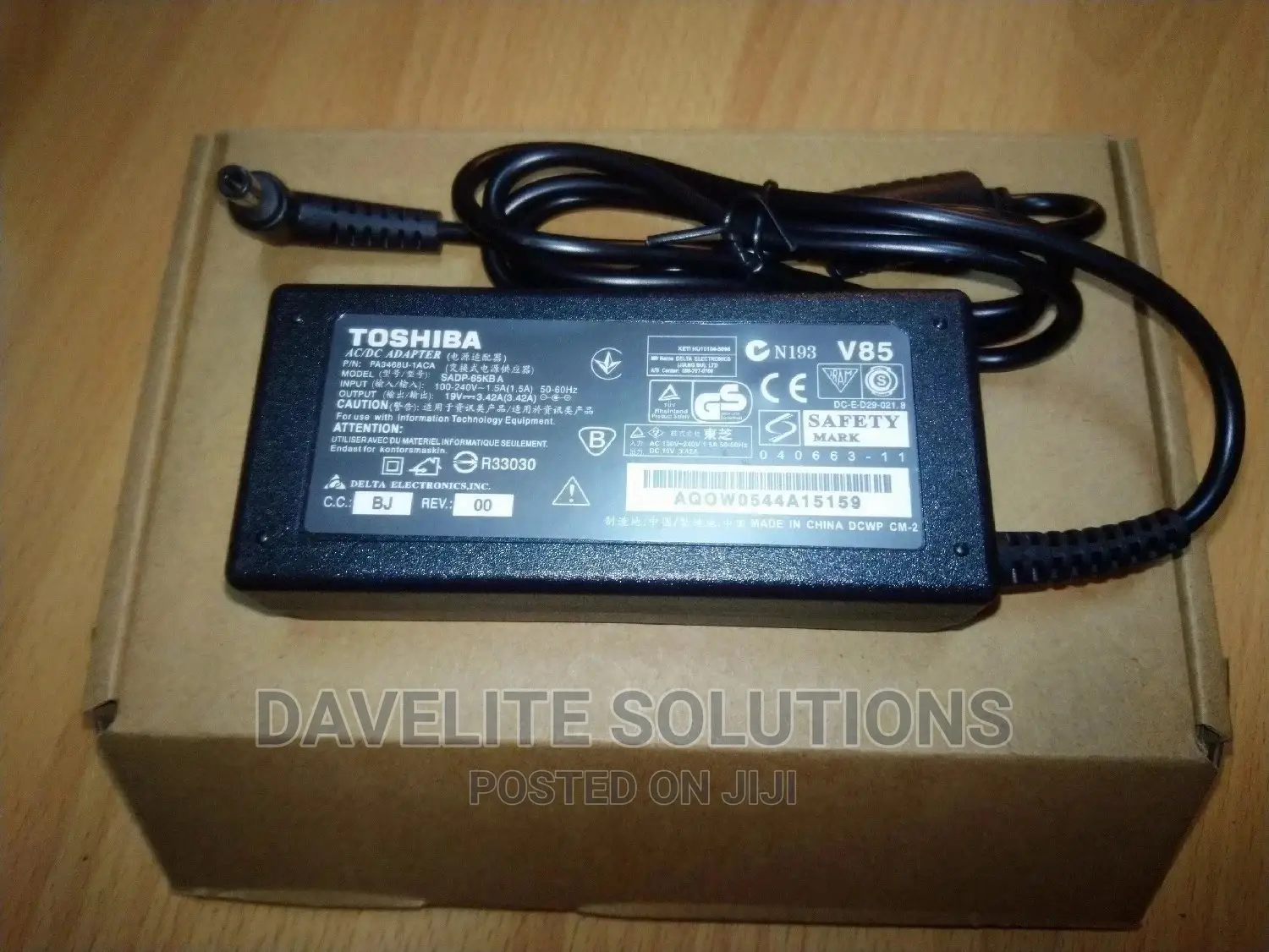 Toshiba Laptop Charger Sadp-65kb 19v, 3.42a