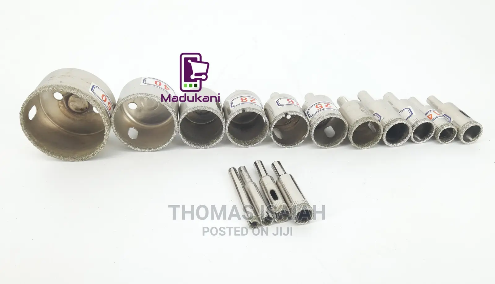 15PCS Diamond Hole Saw Set for Glass, Marble, Ceramic, Tiles
