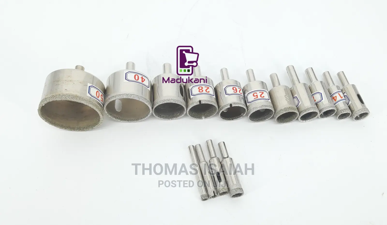 15PCS Diamond Hole Saw Set for Glass, Marble, Ceramic, Tiles