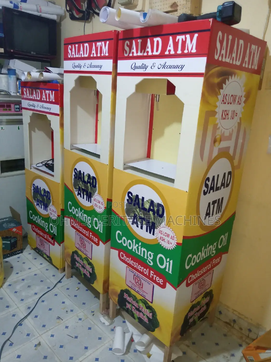 Water,Cooking Oil and Milk ATM Machines