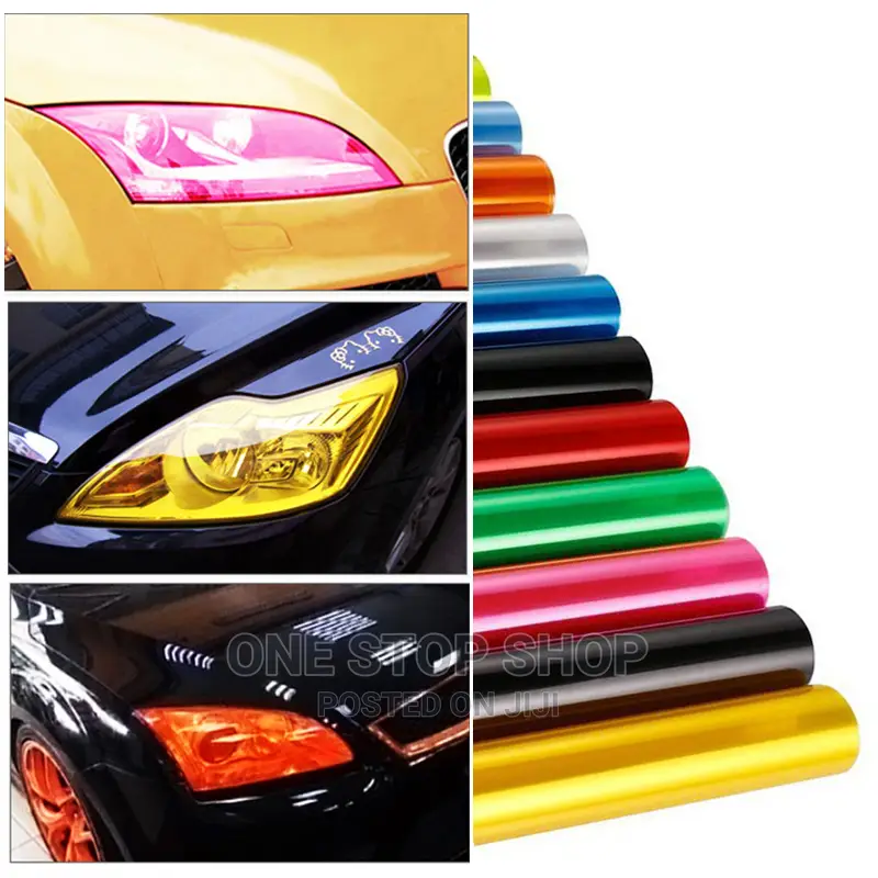 2m Self Adhesive Fog Headlights Tint Vinyl Film