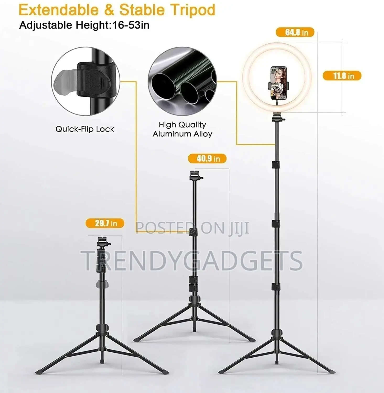 Tripod Stand Makeup Artist With Ring Light