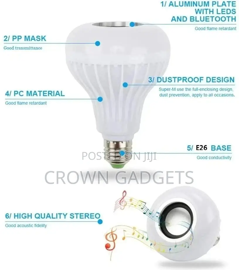 Stylished Music Bulb With Bluetooth