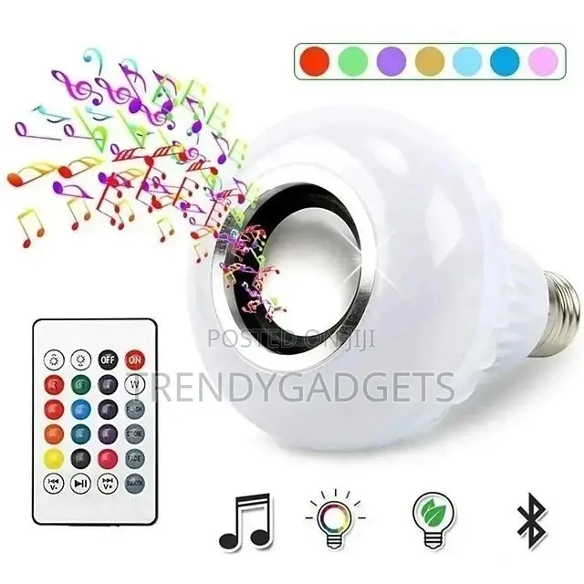 Bluetooth Smart Speaker Led Music Bulb With Remote