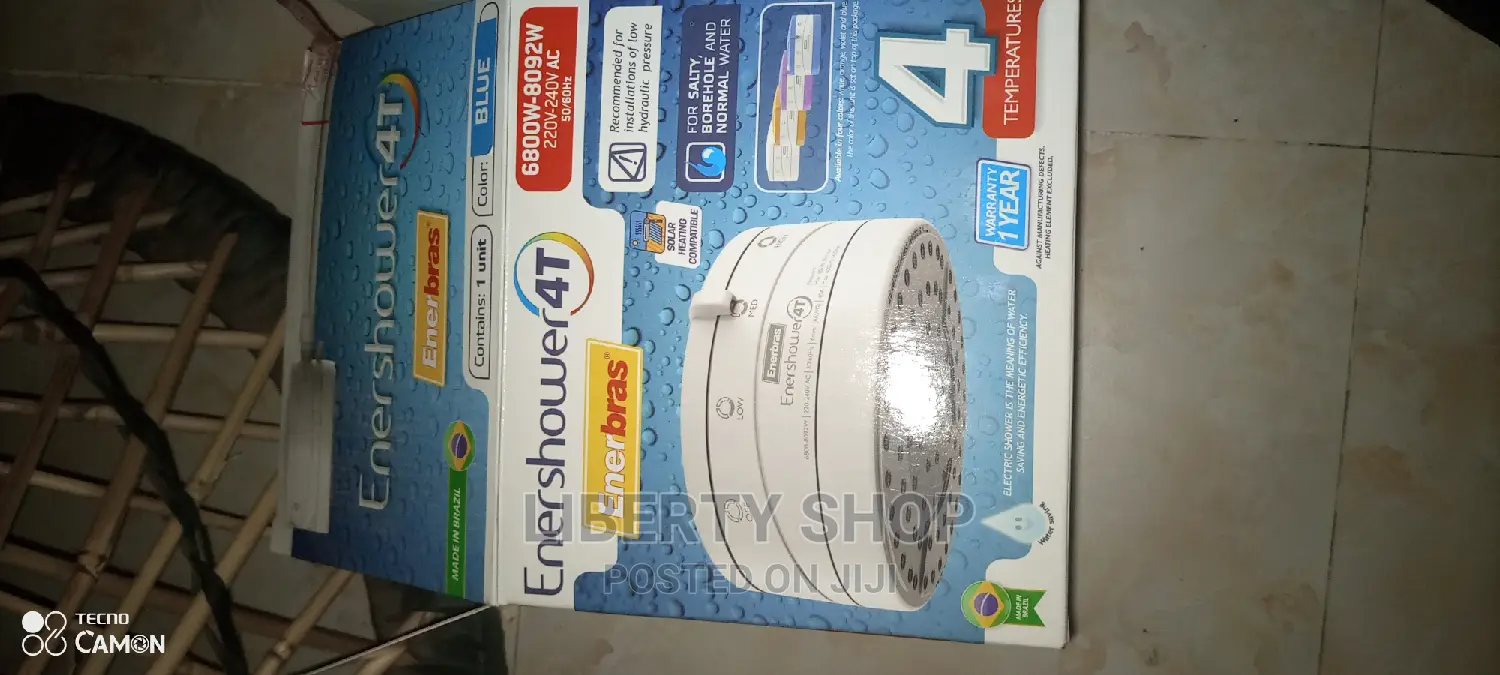 Enershower 4T Shower Head Instant Hot Shower