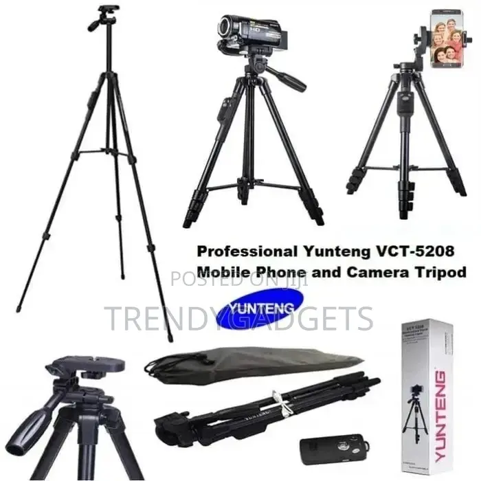YUNTENG VCT-5208 Tripod With Bluetooth Remote
