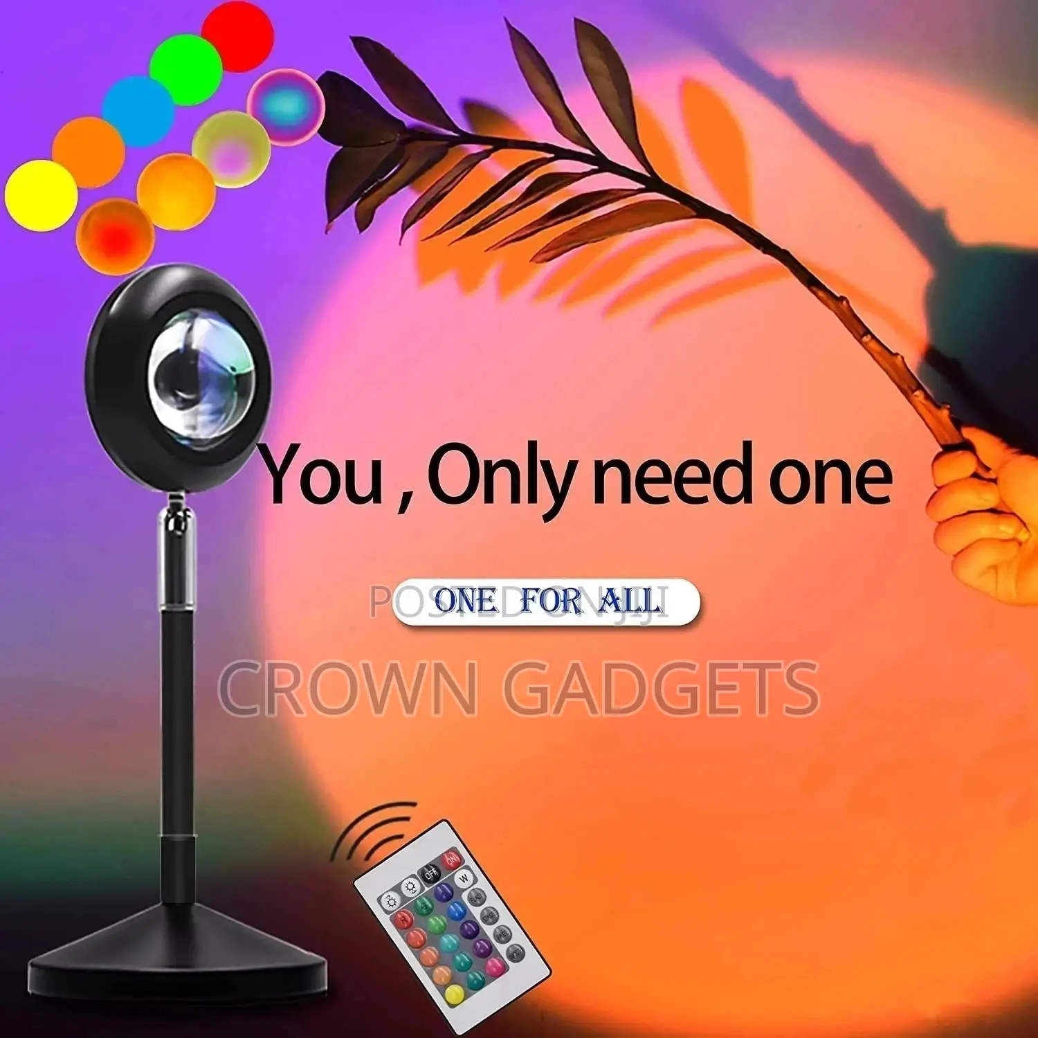Dropshipping Sunset Projector Lamp LED Floor