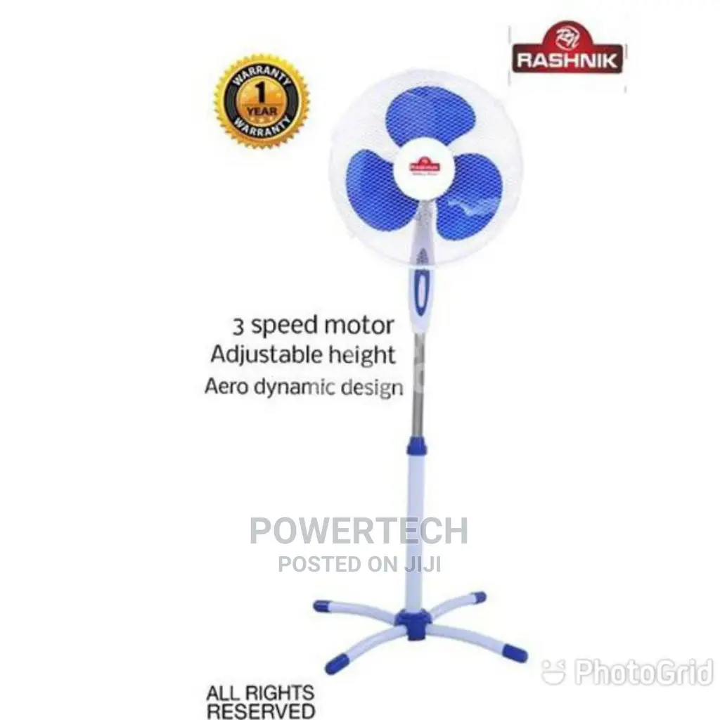 Rashnik ,16 Inch Stand Fan-White