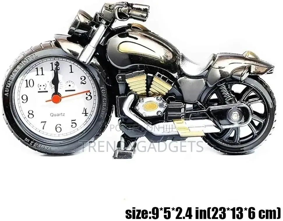 Motorcycle Alarm Clock of Luxury Retro Style