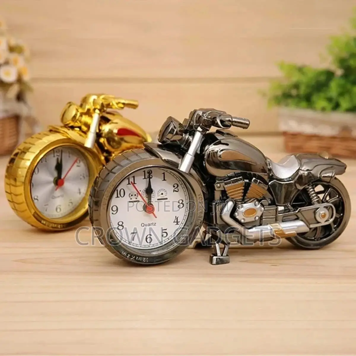 UNIVERSAL Motorcycle Motorbike Pattern Alarm Clock
