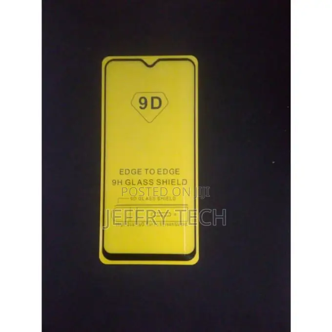 Oppo A7 5D Tempered Glass Screen Protector - Black