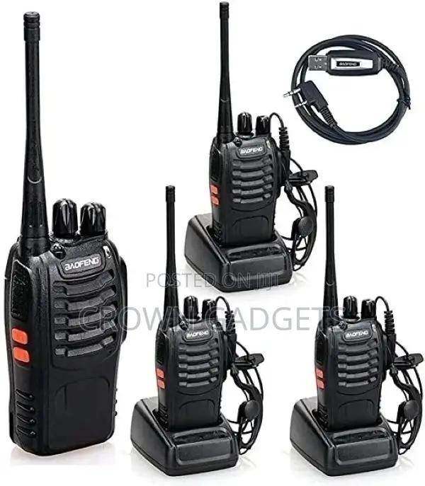 Baofeng Long Range Walkie Talkies 4 Pack Bf-888s