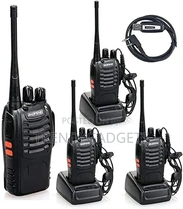 Baofeng Long Range Walkie Talkies 4 Pack Bf-888s