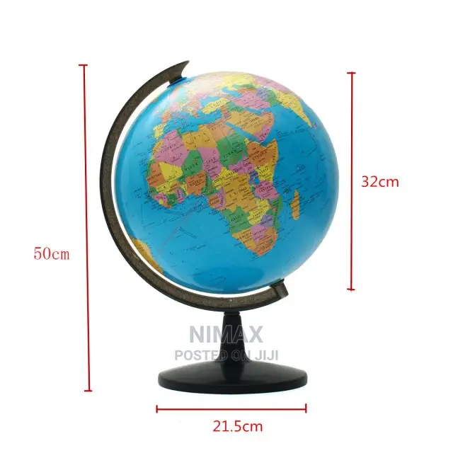 World Globe Earth Map for Home Office Desktop Decor,