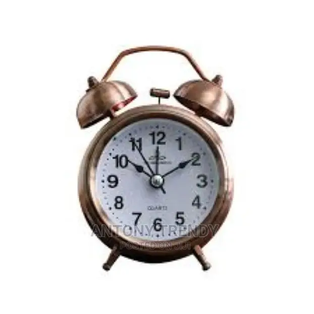 Vintage Alarm Clock - Old Retro Alarm Clock Beige in Colou