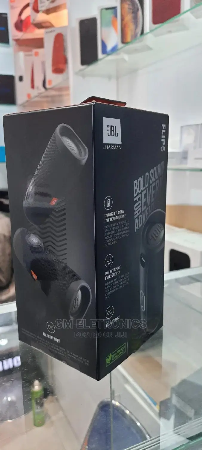 JBL Flip 5 Portable Wireless Speaker (Black)