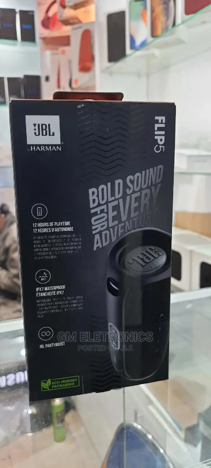 JBL Flip 5 Portable Wireless Speaker (Black)