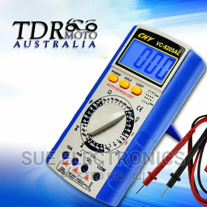 Digital Multimeter Auto Range AC DC Volt Temp Meter
