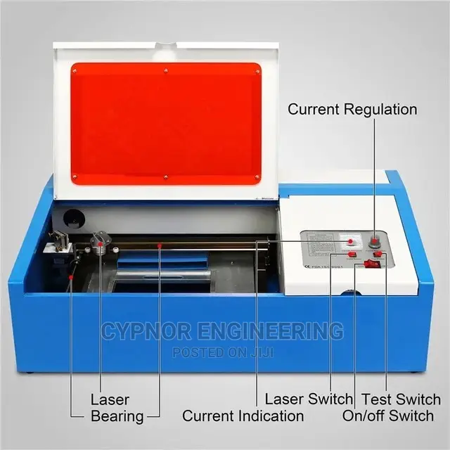 Rubber Stamp, Wood, Acrylic, Glass CNC Laser Engraver