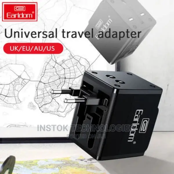 Earldom Es-Lc10 Global Universal Charger With Dual USB Ports