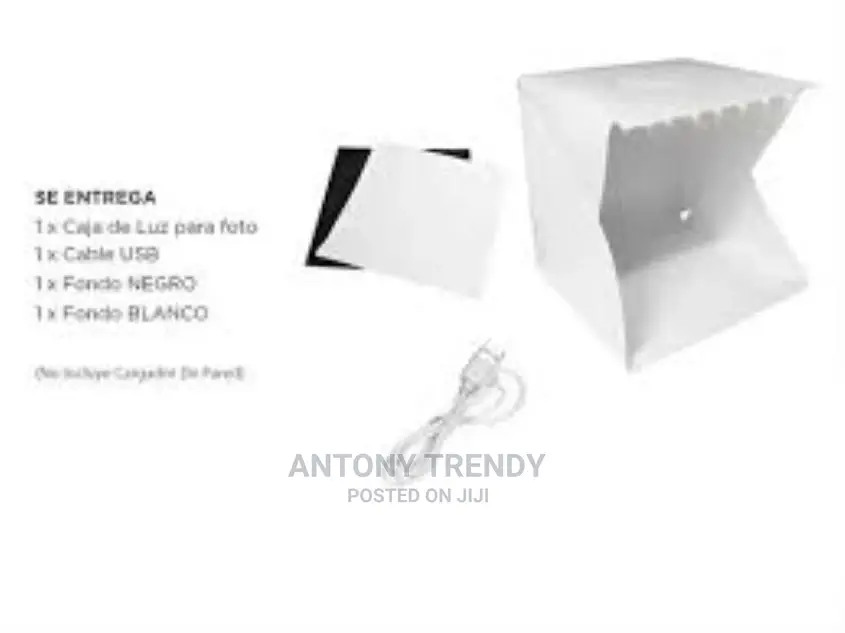 , Lightbox Shooting Tent 40 X 40 X 40cm Light Is Detachable