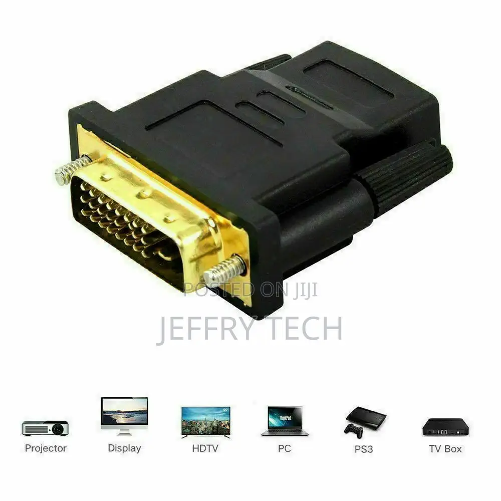 HDMI Male to DVI-D 24 1 Male Gold Adapter Converter Cable Fo