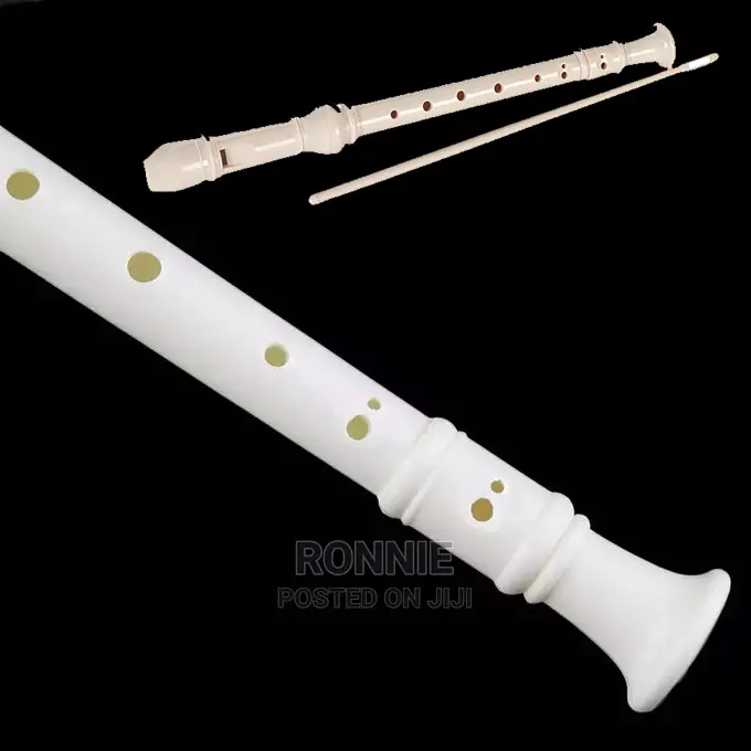Educational 8 Holes Recorder Flute For School Kids - Ivory