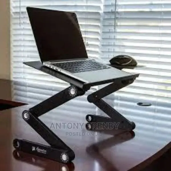 Extra Wide Adjustable Laptop Stand With Cooling Fan Mouse