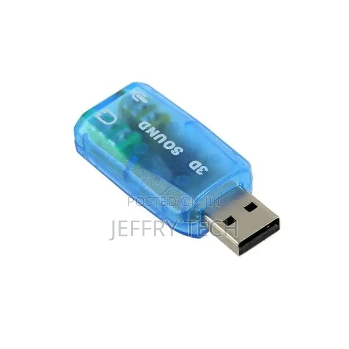 External USB Sound Card Adapter Audio 5.1 Virtual 3D USB To