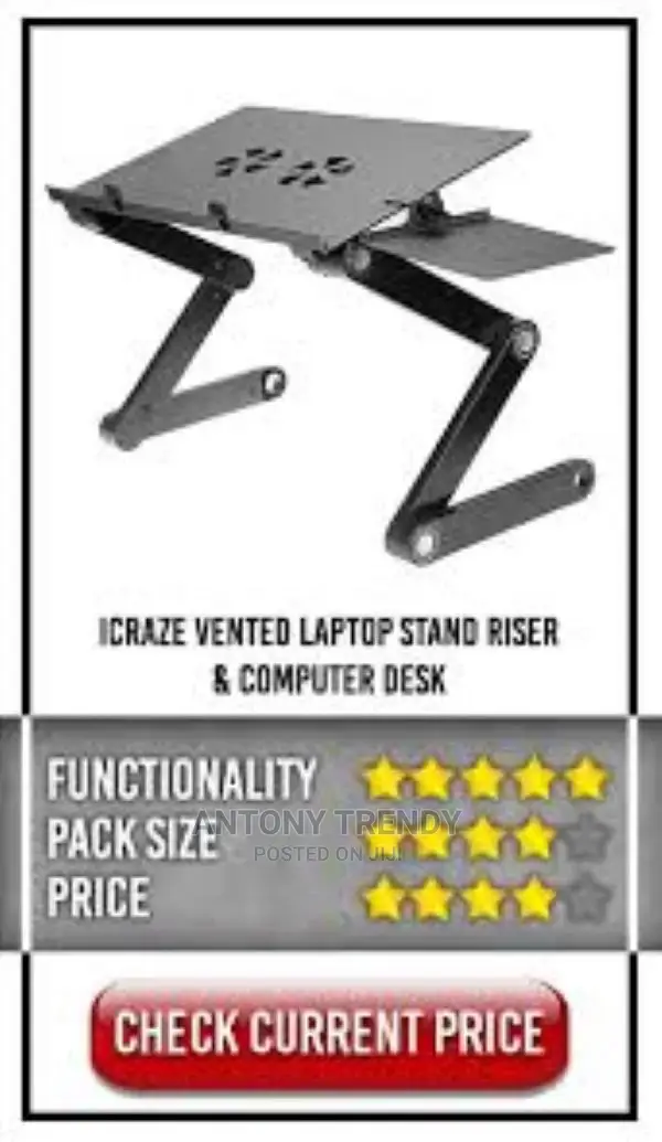 Adjustable Laptop Stand – Portable Lightweight Standing Lap