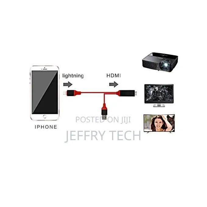 1080P Lightning to HDMI Cable - Red